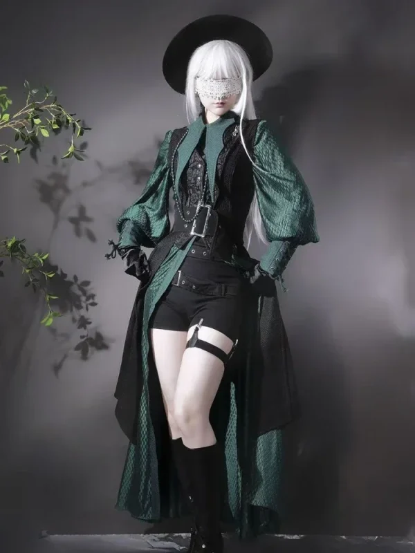 Streetwear Vintage Dragon Design Long Shirt Dresses Grunge Y2k Aesthetic Vestidos Gothic Harajuku Women Men Cosplay Grunge Dress - Image 4