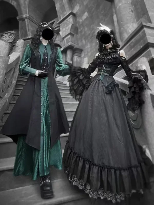 Streetwear Vintage Dragon Design Long Shirt Dresses Grunge Y2k Aesthetic Vestidos Gothic Harajuku Women Men Cosplay Grunge Dress - Image 3